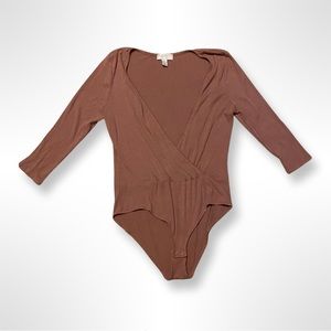 Forever 21 Pink Wrap Bodysuit